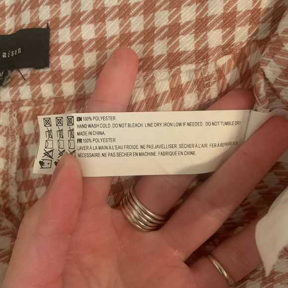 En Saison High Waisted Gingham Slit Trouser Pant - Picture 12 of 14